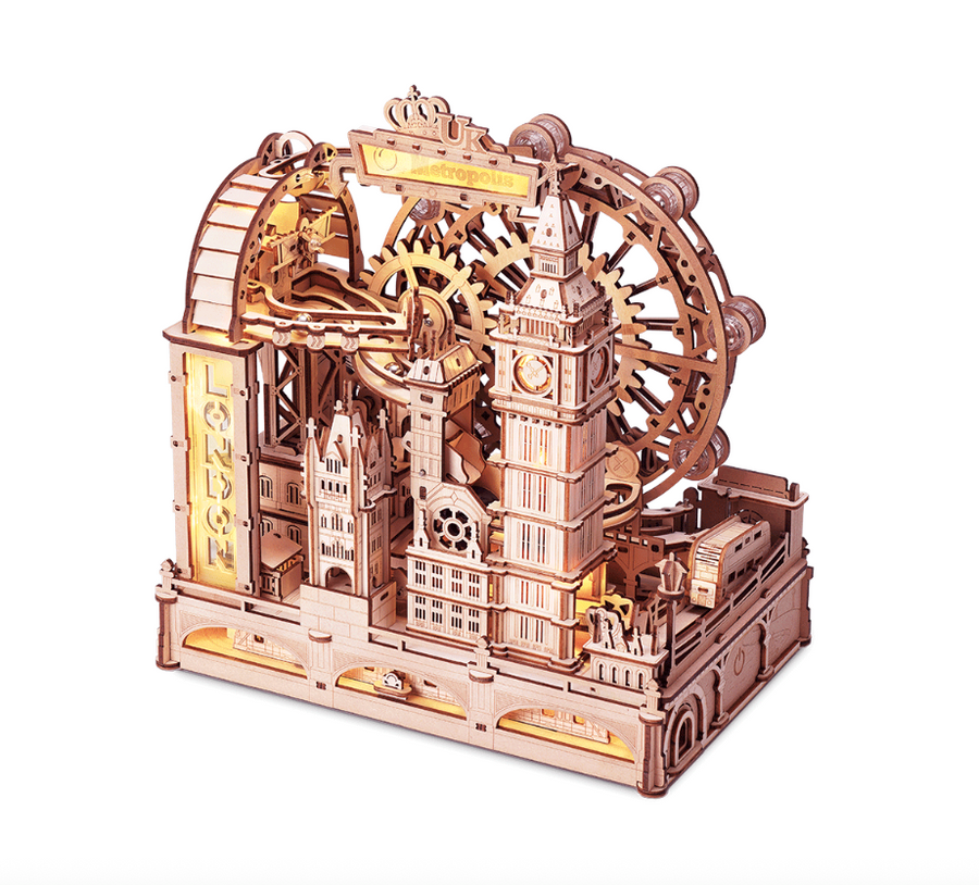 Robotime trebyggesett for voksne: Kulebane London