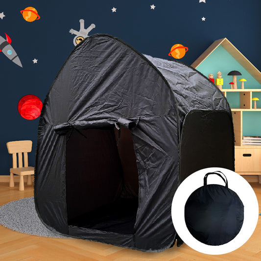Mørkt sensorisk pop up telt - enkelt å sette opp