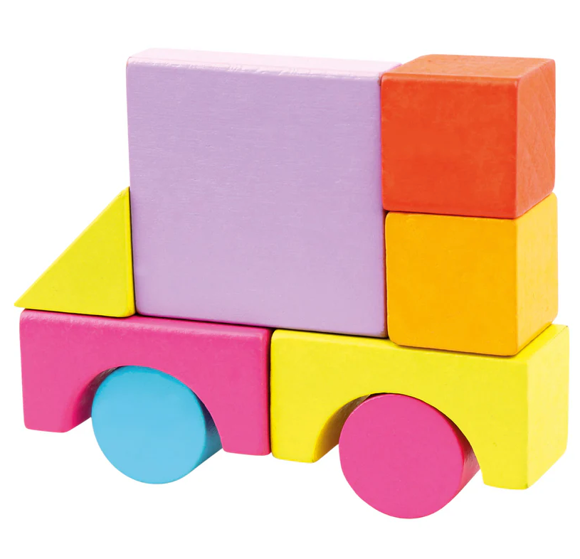 Mine første byggeklosser av tre 100 stk.