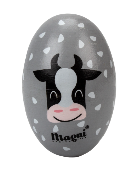 Rytme-egg med dyremotiv Ku