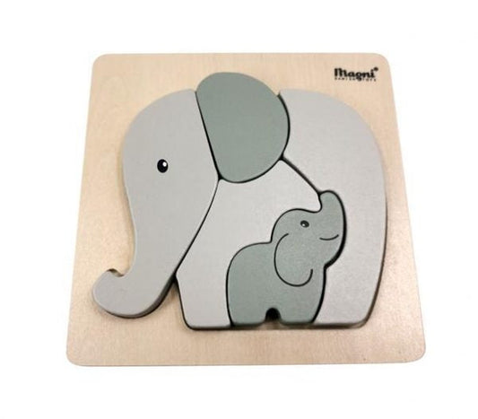 Magni Trepuslespill Elefant med barn