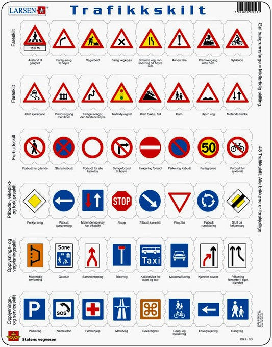 Puslespill Trafikkskilt