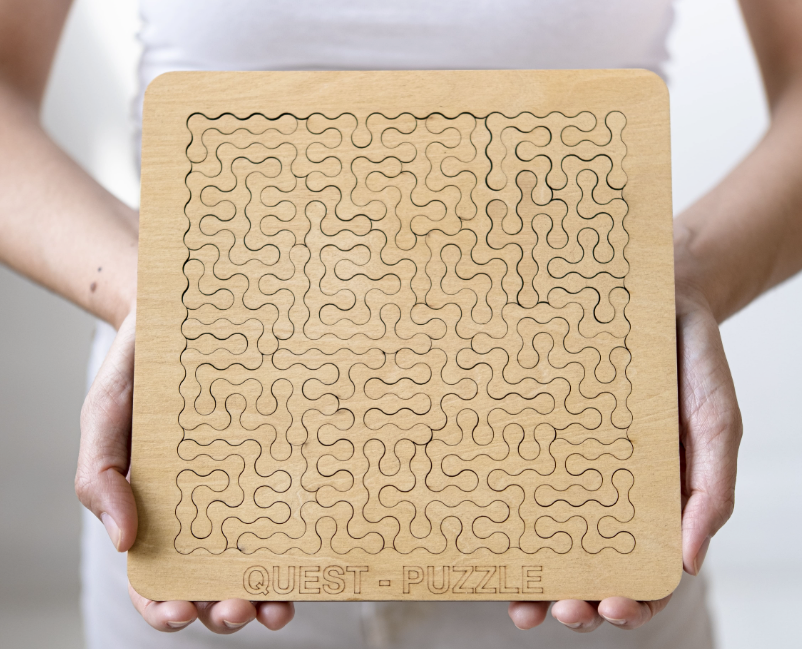 Quest Puzzles - 3 utfordrende puslespill uten motiv