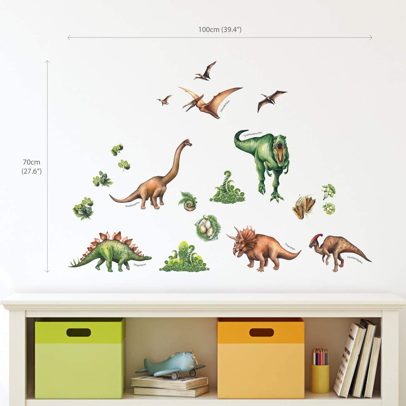 Wallstickers barnerom Dinosaurer