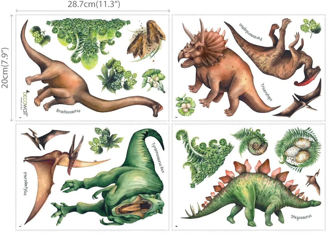 Wallstickers barnerom Dinosaurer