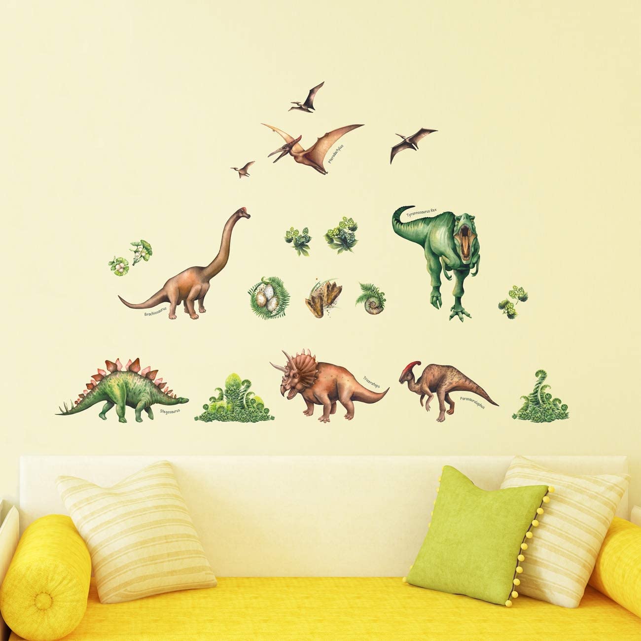 Wallstickers barnerom Dinosaurer