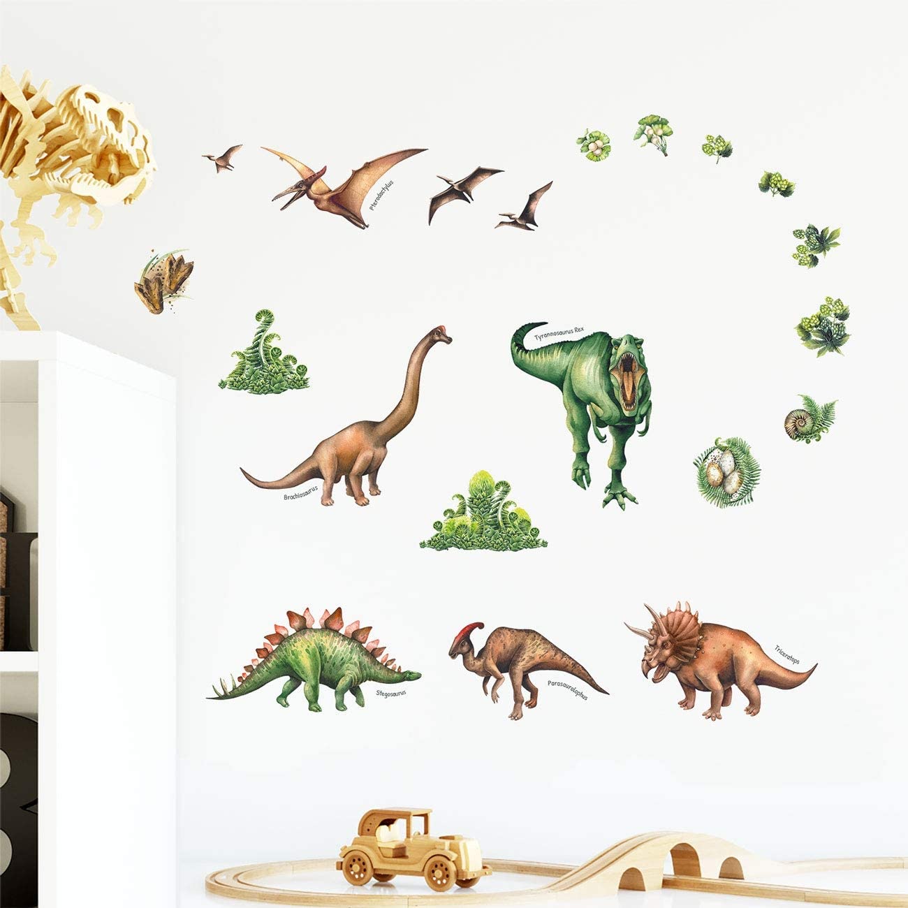 Wallstickers barnerom Dinosaurer