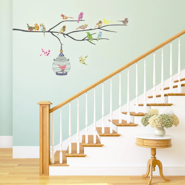 Wallstickers Fugler på en gren