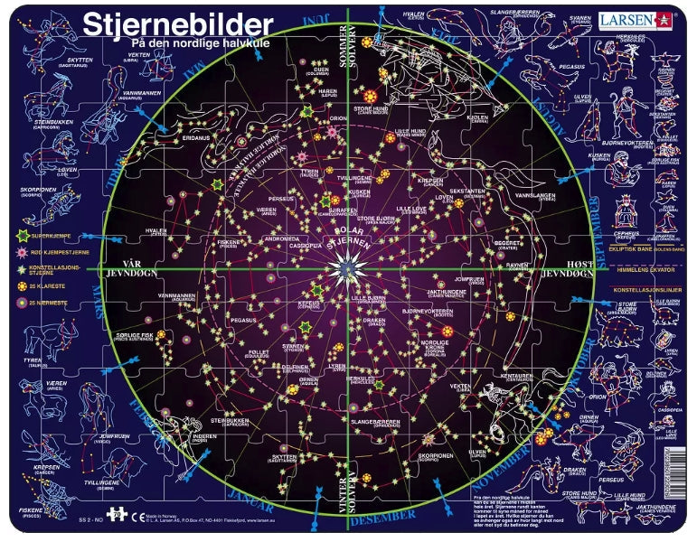 Puslespill barn: Stjernebilder
