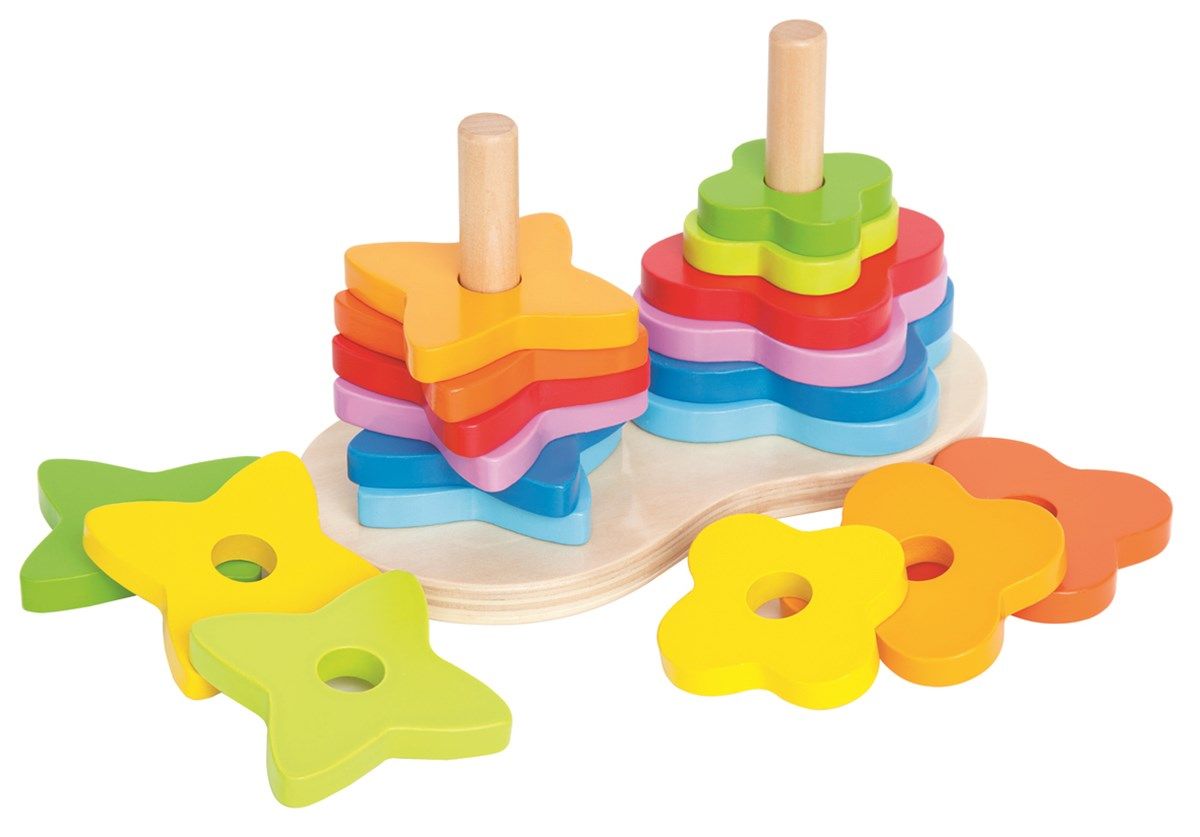 Hape Doble stabletårn regnbue