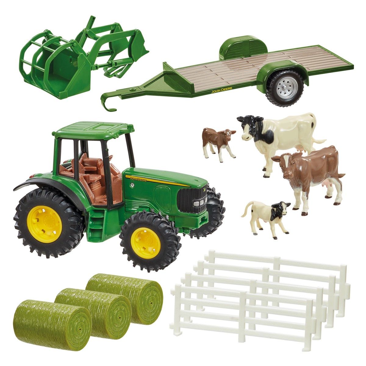 Britains Gård med traktor, dyr, gjerder m.m.
