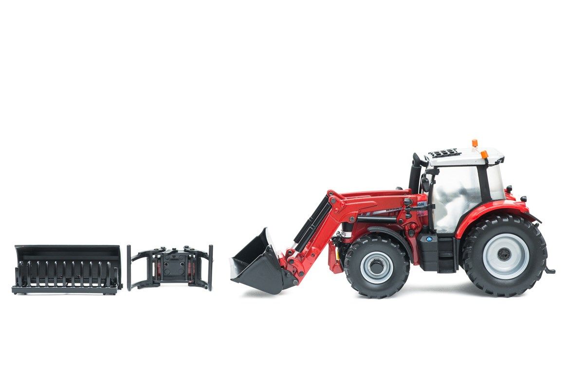 Britains Traktor Massey Ferguson 6616 med frontlaster 1:32