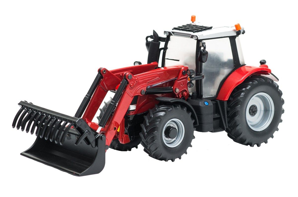 Britains Traktor Massey Ferguson 6616 med frontlaster 1:32