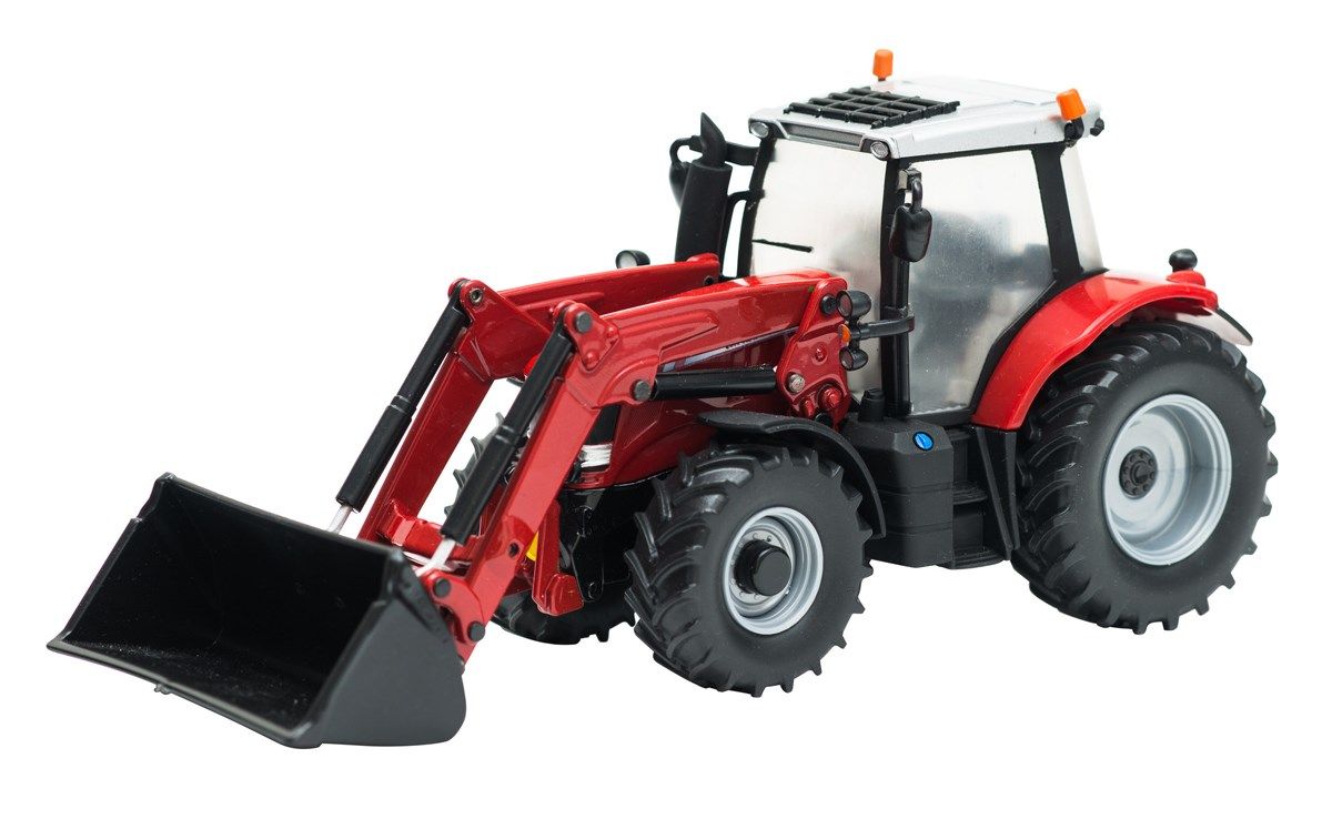 Britains Traktor Massey Ferguson 6616 med frontlaster 1:32