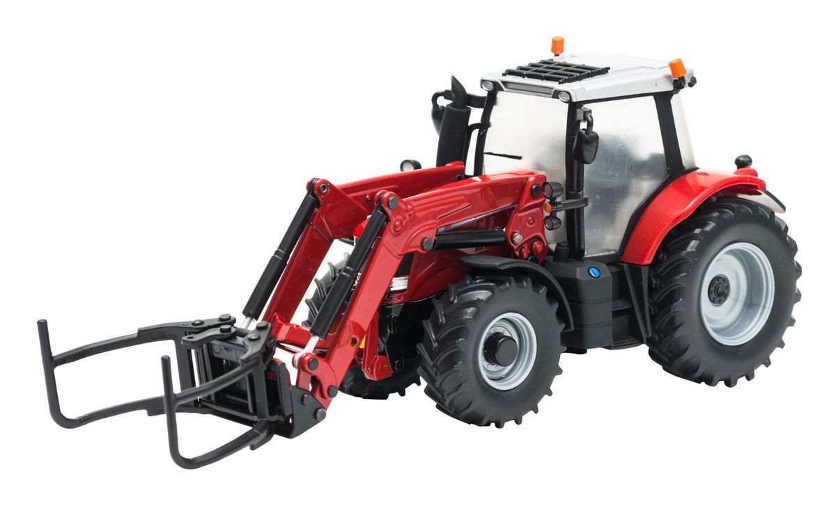 Britains Traktor Massey Ferguson 6616 med frontlaster 1:32