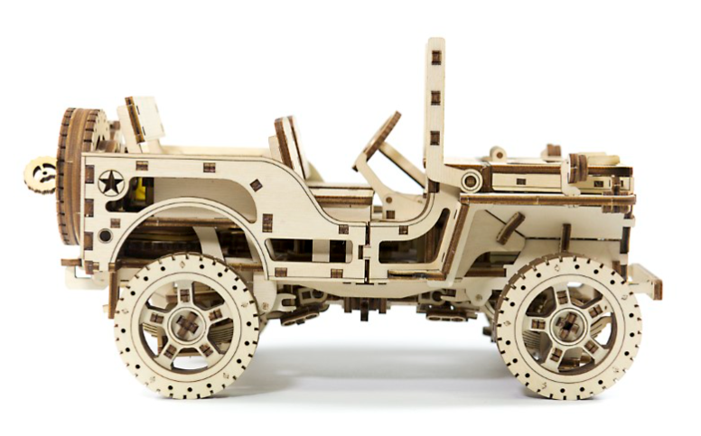 Wooden City byggesett av tre: Stor Jeep