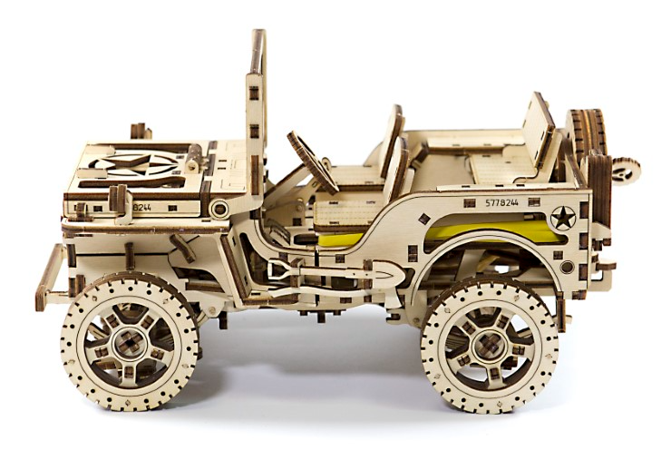 Wooden City byggesett av tre: Stor Jeep