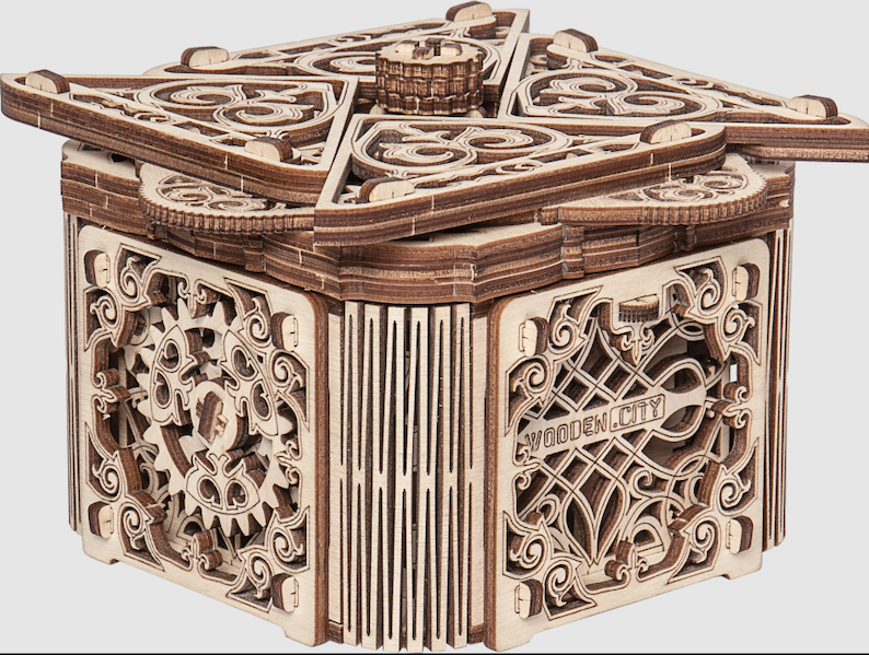 Wooden City byggesett for voksne: Mystisk boks