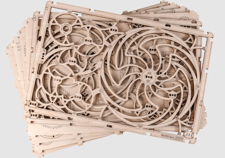 Wooden City byggesett for voksne: Kinetisk bilde