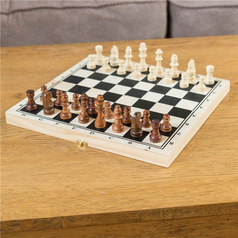 Spillpakke sjakk, dam og backgammon