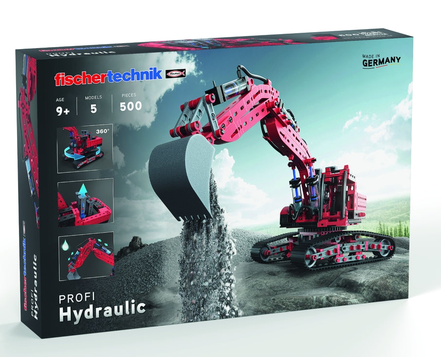 FischerTechnik byggesett for barn: Hydraulikk
