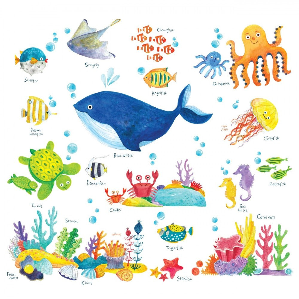 Wallstickers barnerom Havdyr