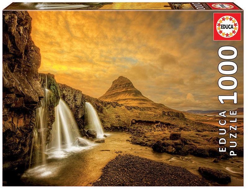 Educa puslespill: Kirkjufellsfoss Island 1000 brikker