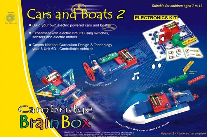 Cambridge brainbox cars and boats 2024 electronics kit