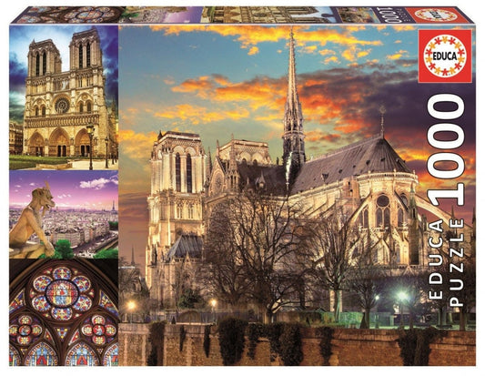 Educa puslespill: Notre Dame Paris 1000 brikker