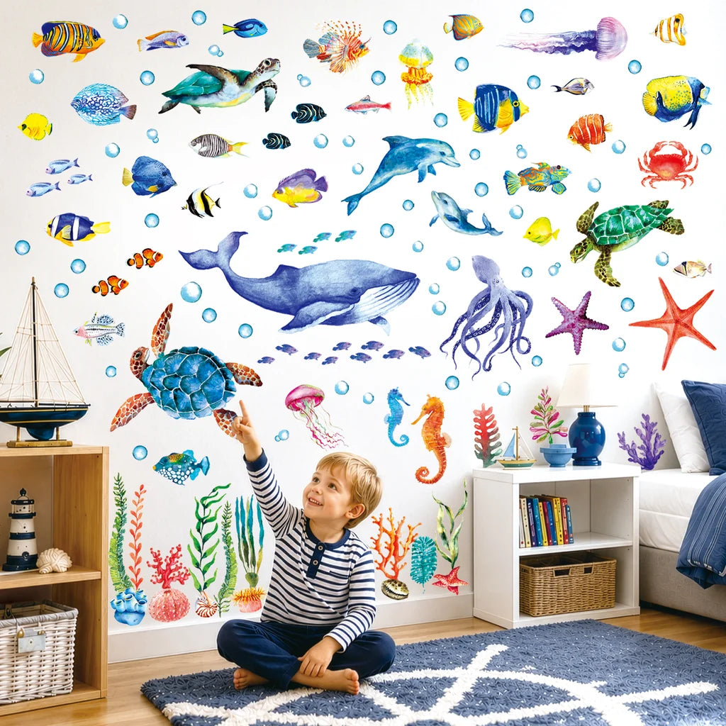 Wallstickers barnerom Eventyr i havdypet