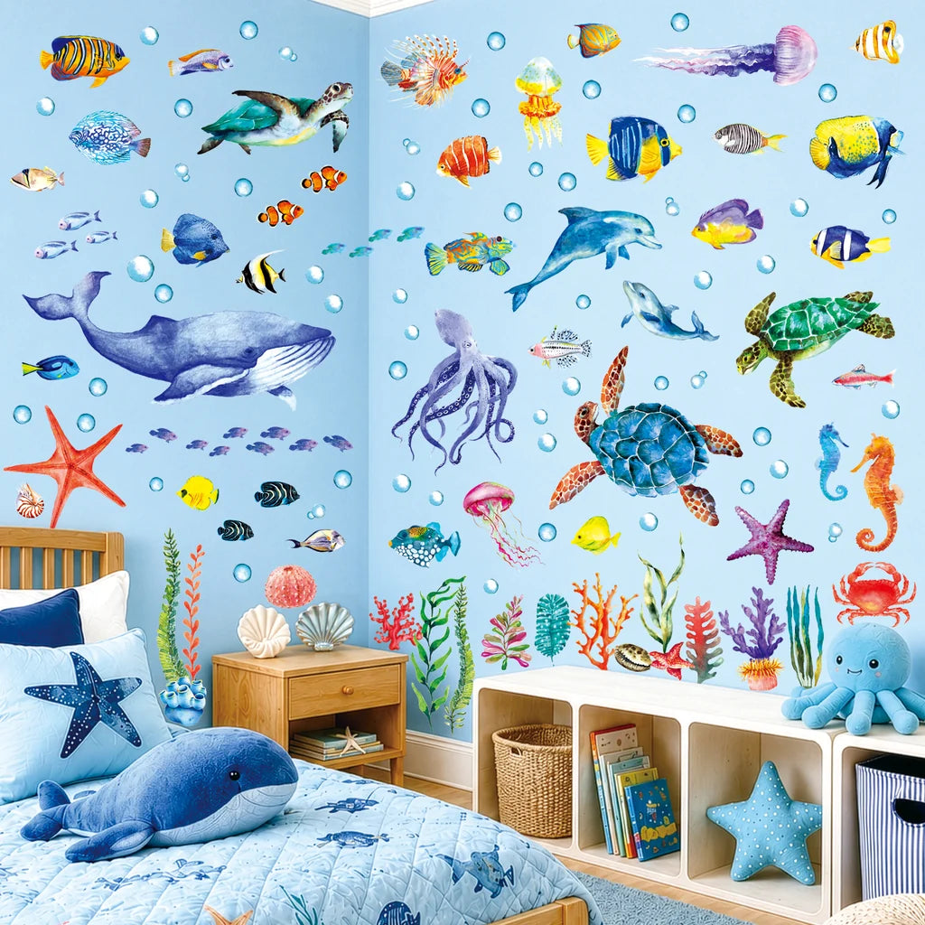 Wallstickers barnerom Eventyr i havdypet