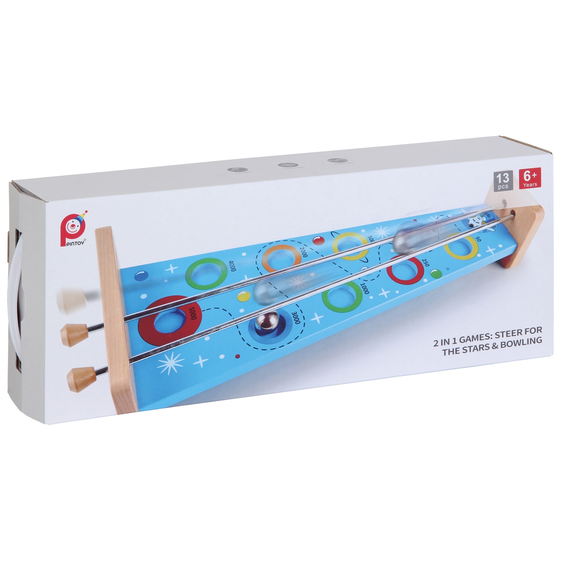 Pintoy 2-i-1 spill: Rulle og bowling