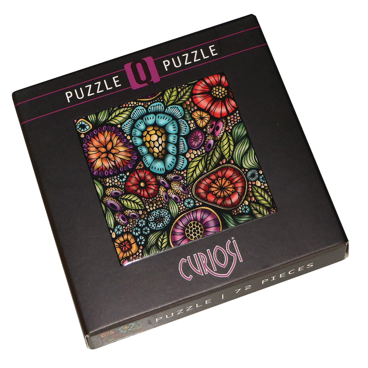 Q-puzzle Blomstereng - kvadratisk puslespill