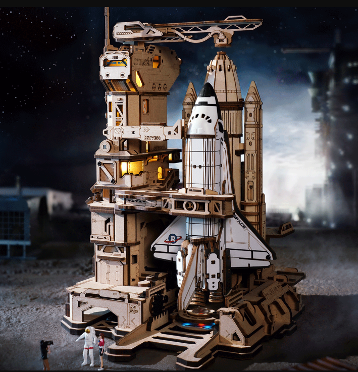 Robotime trebyggesett for voksne: Space Shuttle