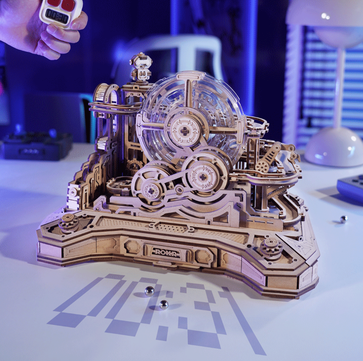 Robotime trebyggesett for voksne: Gear Ball Challenge