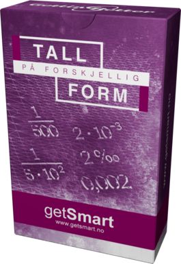 GetSmart kortstokk: Tall på forskjellig form