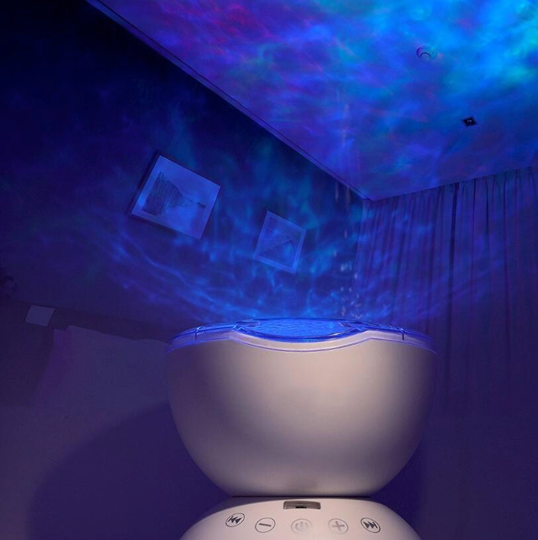 Ocean Wave projektor - vakre farger og bevegelige bølger