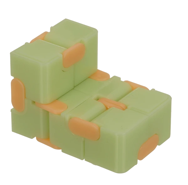 Infinity cube fidgetleke - lyser i mørket