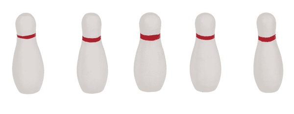 Mini-bowling bordspill