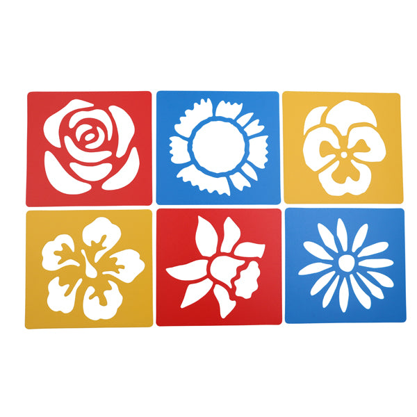Tegnemaler blomster 6 stk.