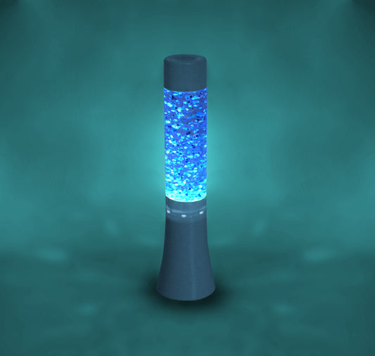 Sensorisk glitterlampe med fargeskifting