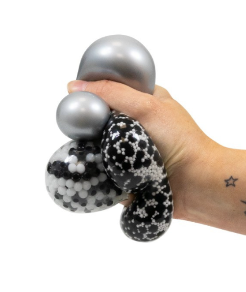 Panda klemmeballer 3 ulike typer - fidgetleke