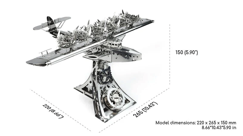 Time for machine byggesett metall voksne: Mighty Dornier - Silber