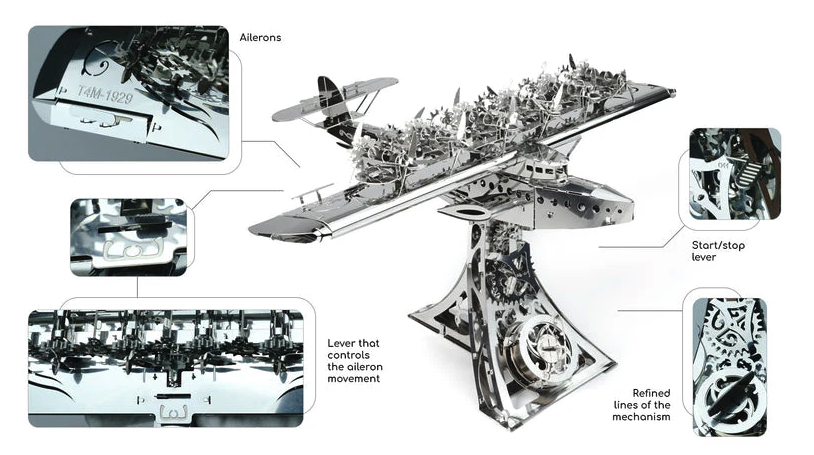 Time for machine byggesett metall voksne: Mighty Dornier - Silber