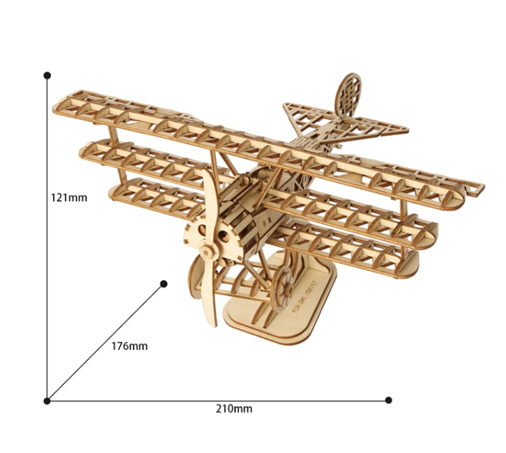 Rolife 3D puslespill av tre: Veteranfly