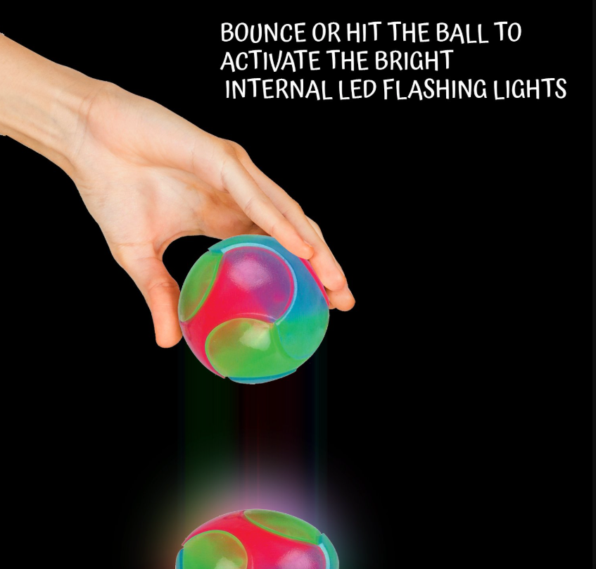 Sensorisk ball med blinkende lys