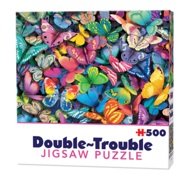 Dobbeltsidig puslespill Sommerfugler 500 brikker