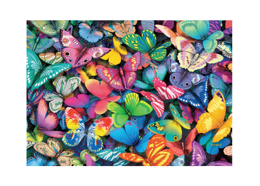 Dobbeltsidig puslespill Sommerfugler 500 brikker