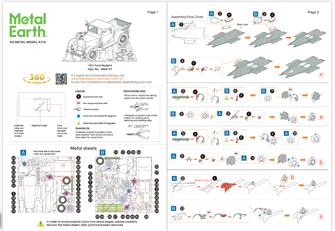 Byggesett metall for voksne: Ford 1931 Model A