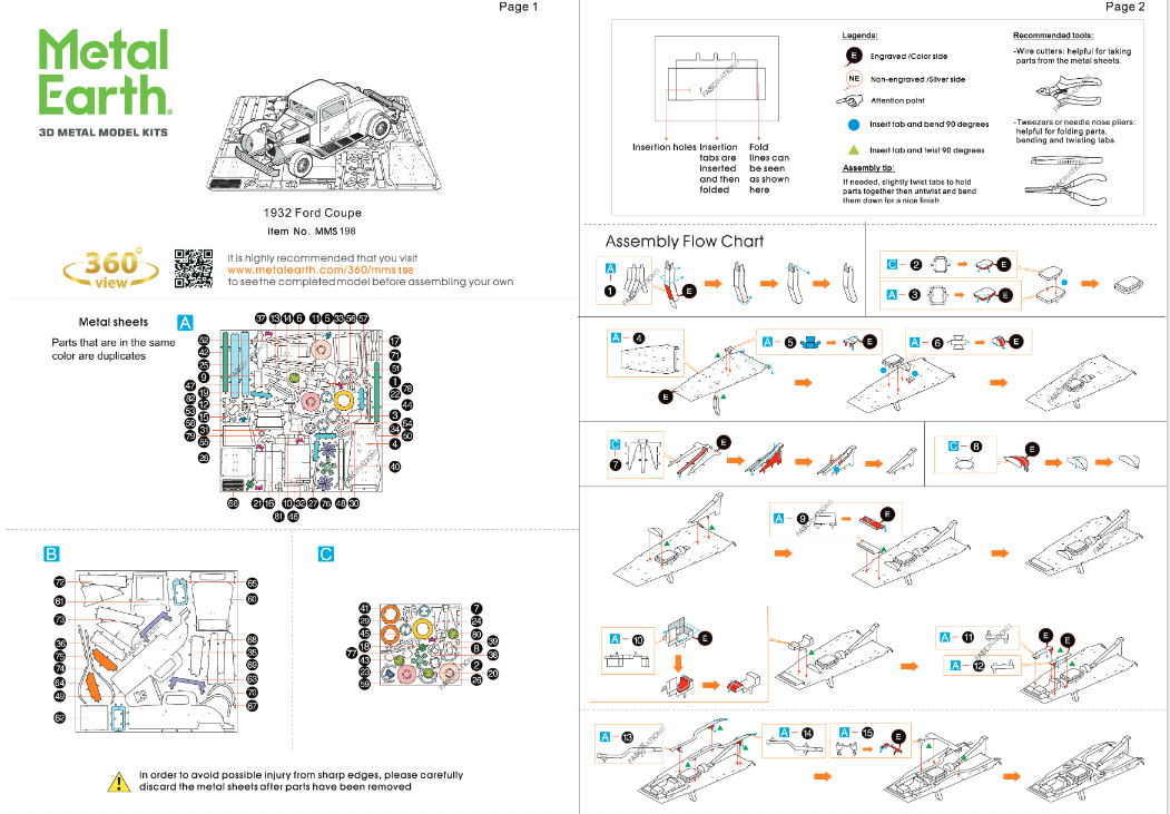 Byggesett metall for voksne: Ford Coupe 1932